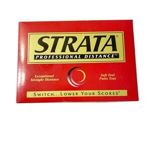 STRATA Professional Distance 12 Golf Balls Distance & Soft Feel - New Open Box